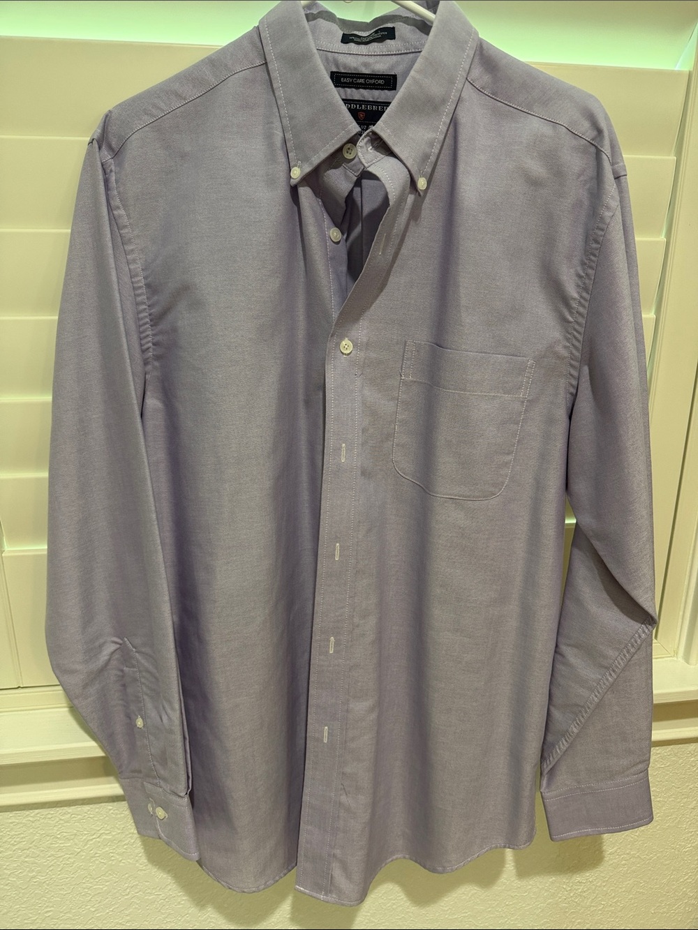 Saddlebred Men's Light Purple Button-Down Dress Shirt